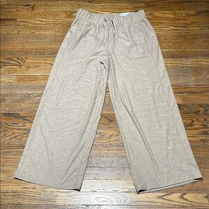 Wide Leg Tan Pants